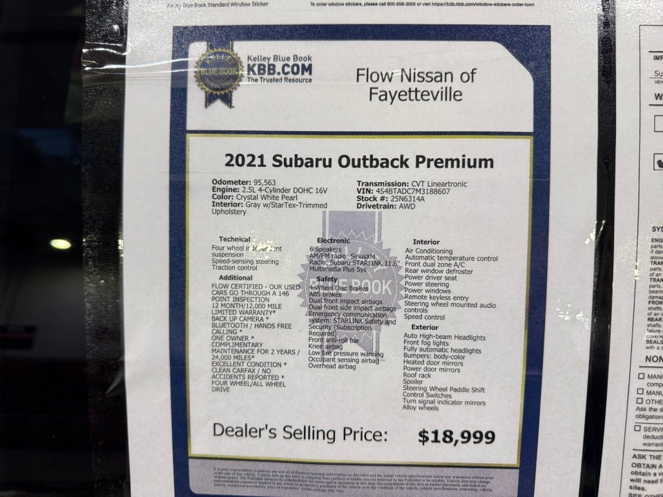 2021 Subaru Outback Premium