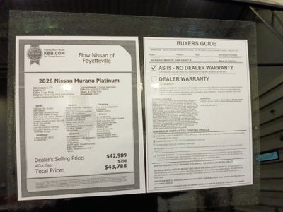 2026 Nissan Murano Platinum