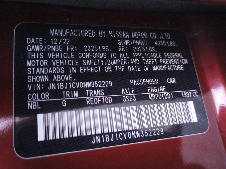 2022 Nissan Rogue Sport SL FWD Xtronic CVT