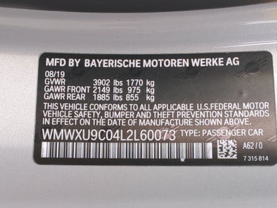 2020 MINI Hardtop Cooper S