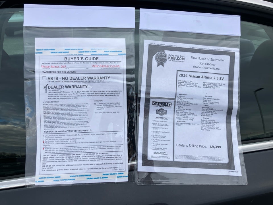 2014 Nissan Altima 2.5 SV