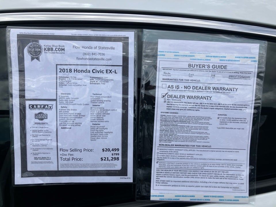 2018 Honda Civic EX-L