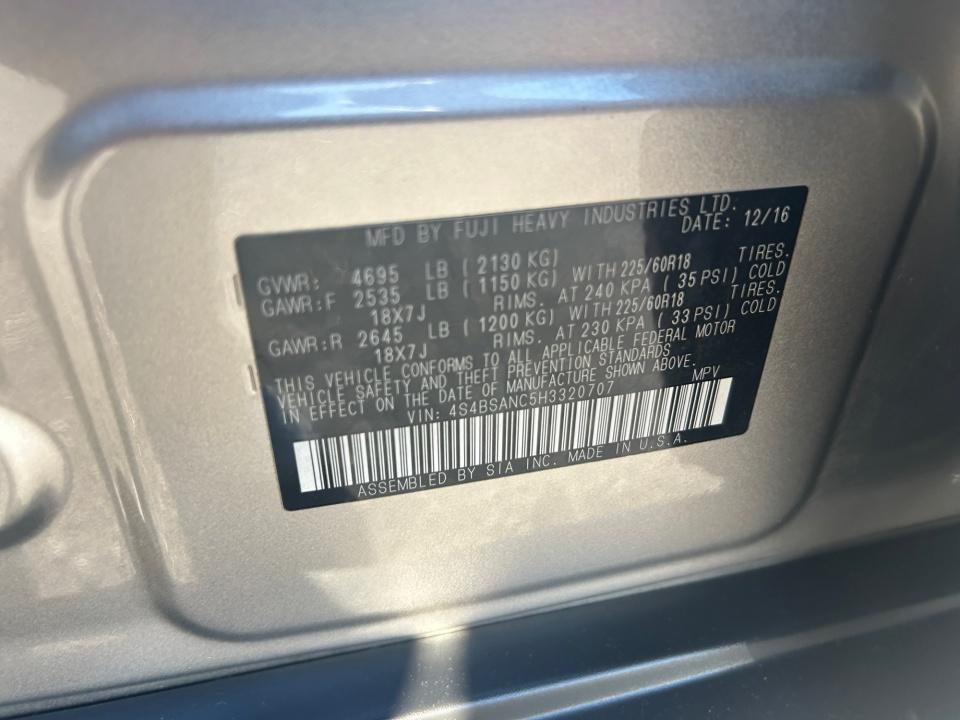 2017 Subaru Outback Limited
