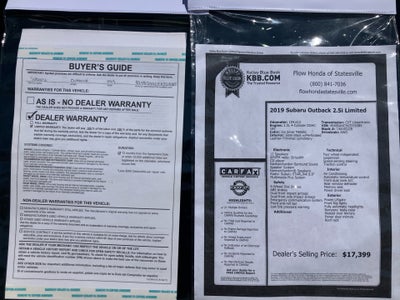 2019 Subaru Outback 2.5i Limited