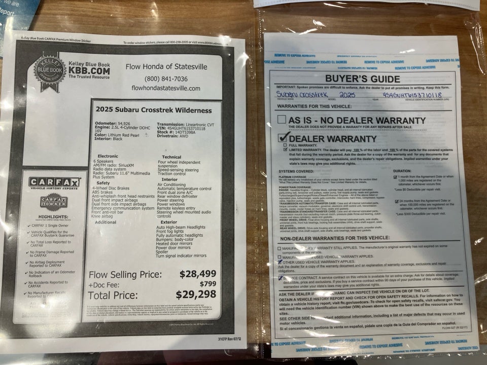 2025 Subaru Crosstrek Wilderness