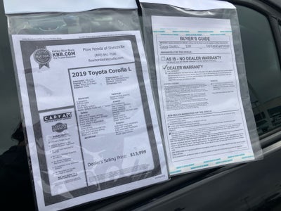 2019 Toyota Corolla LE