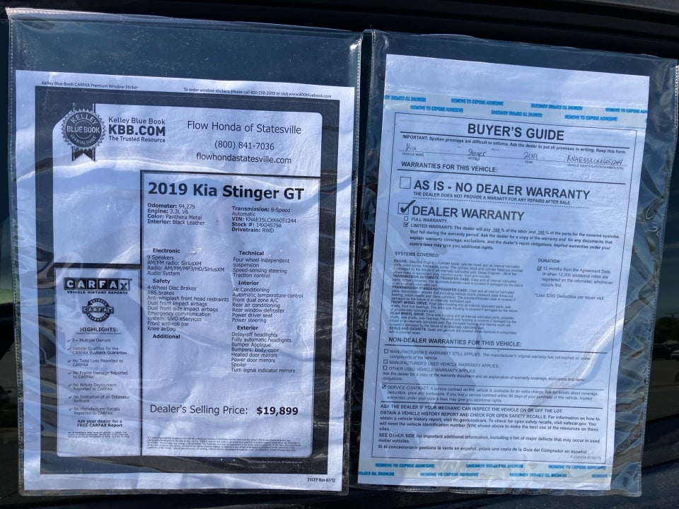2019 Kia Stinger GT