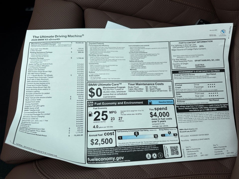 2026 BMW X5 xDrive40i