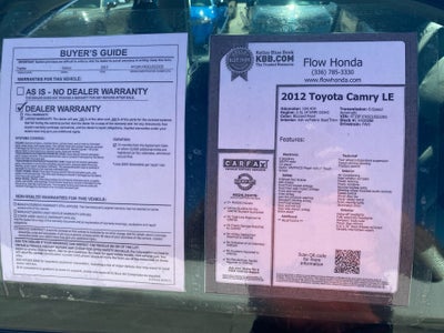 2012 Toyota Camry LE