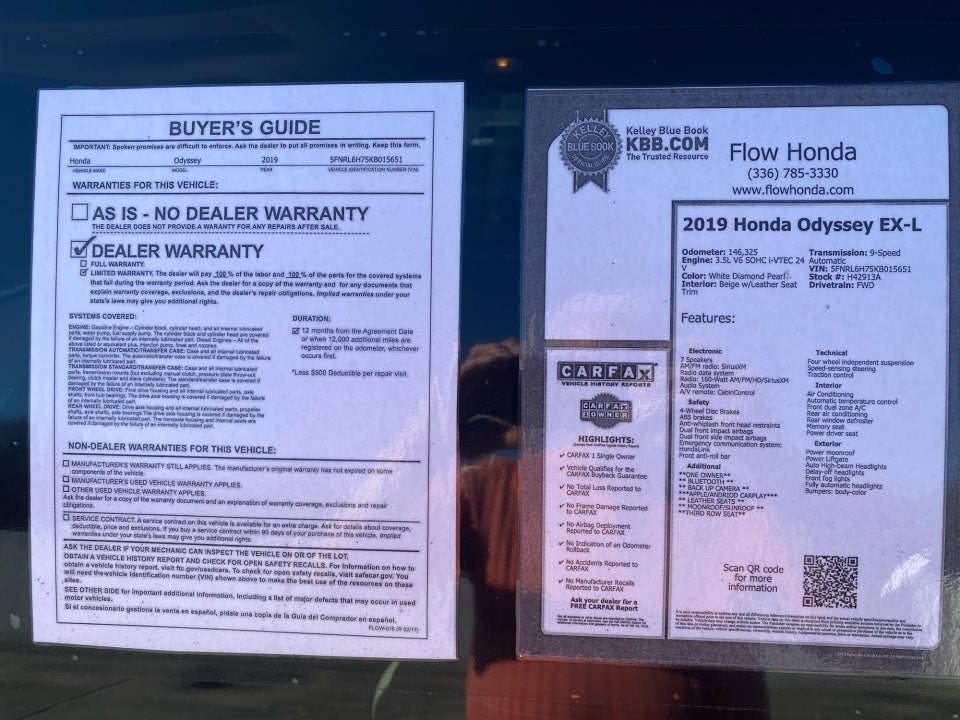 2019 Honda Odyssey EX-L