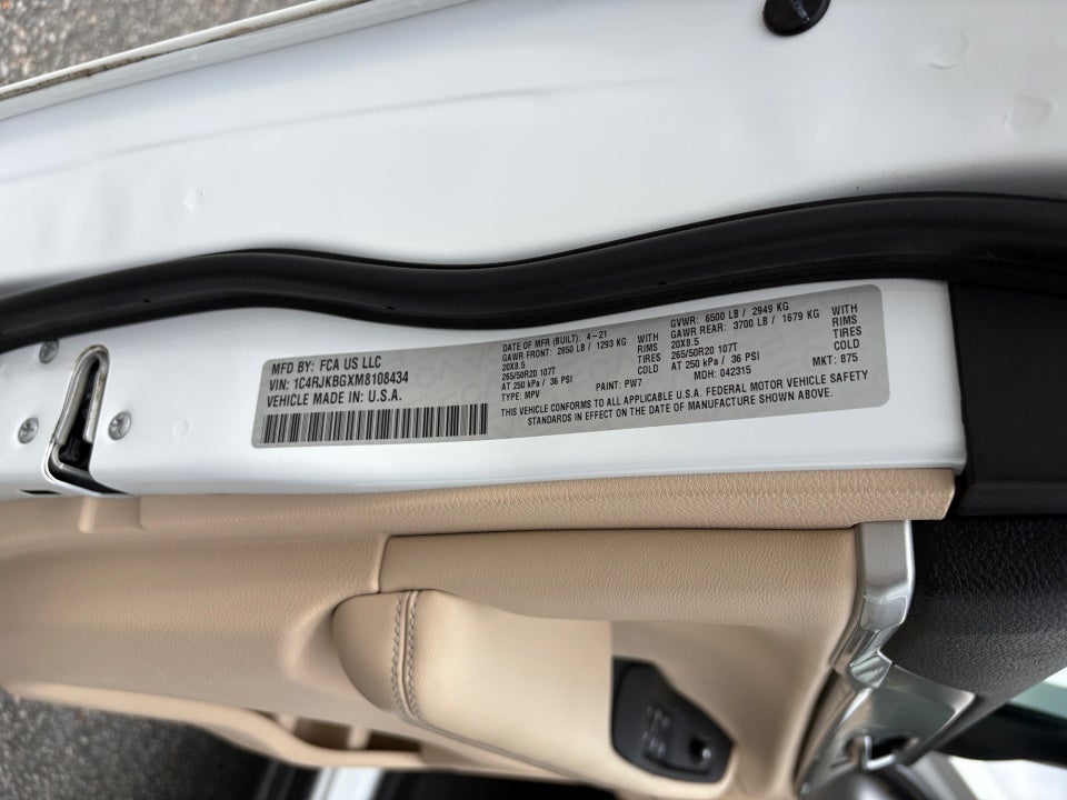2021 Jeep Grand Cherokee L Limited