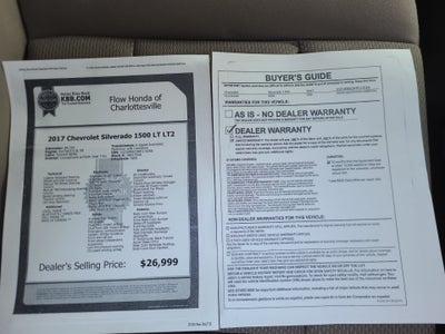 2017 Chevrolet Silverado 1500 2LT