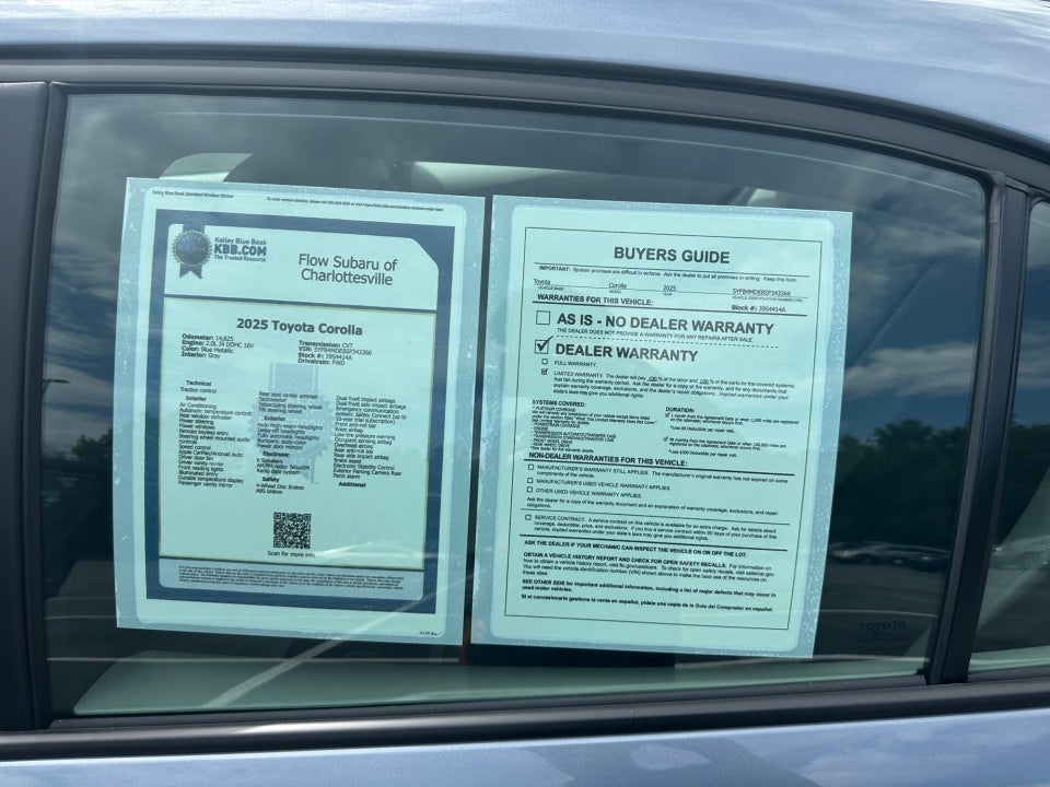 2025 Toyota Corolla LE