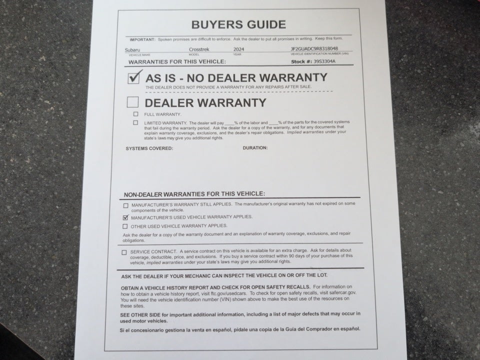 2024 Subaru Crosstrek Premium