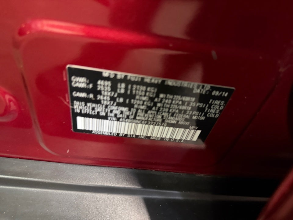 2015 Subaru Outback 2.5i Limited