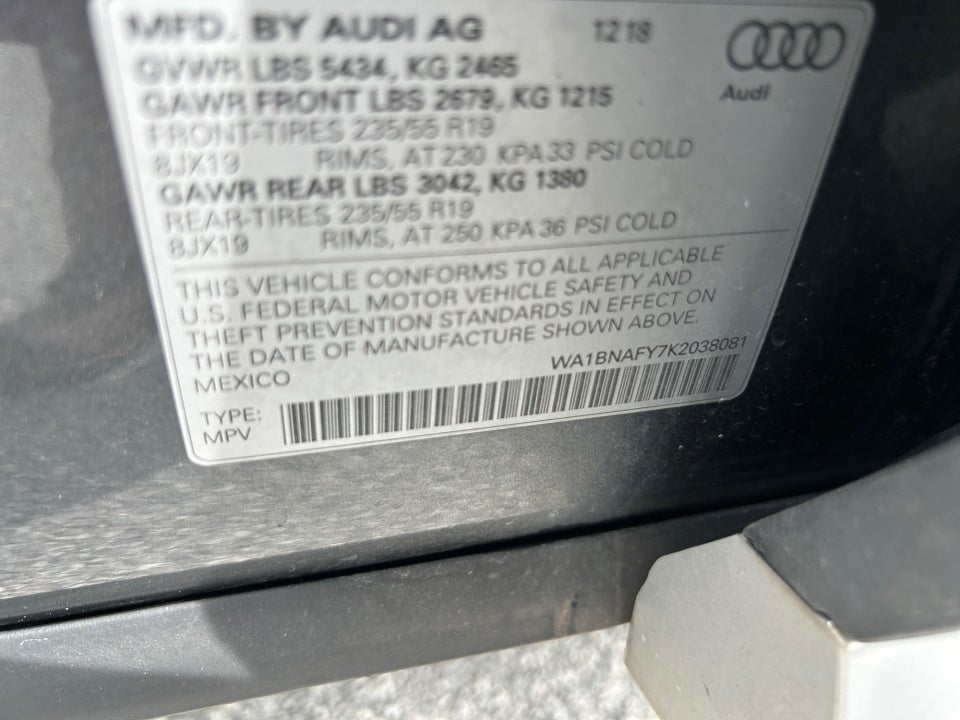 2019 Audi Q5 Premium Plus