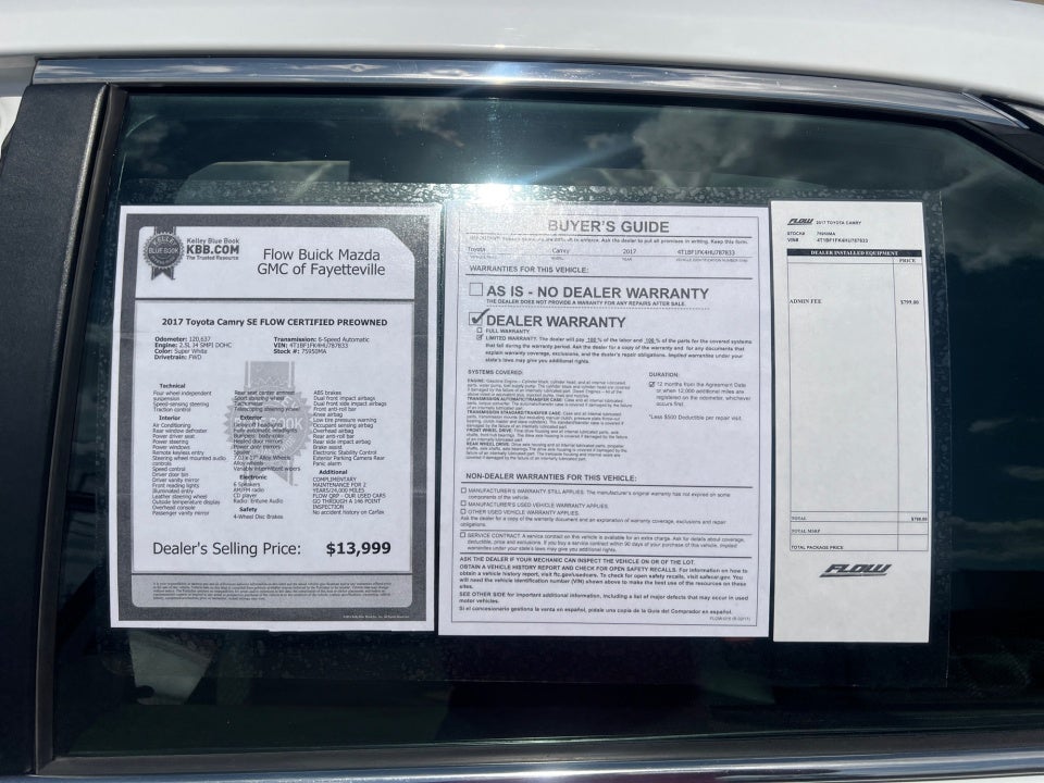 2017 Toyota Camry SE