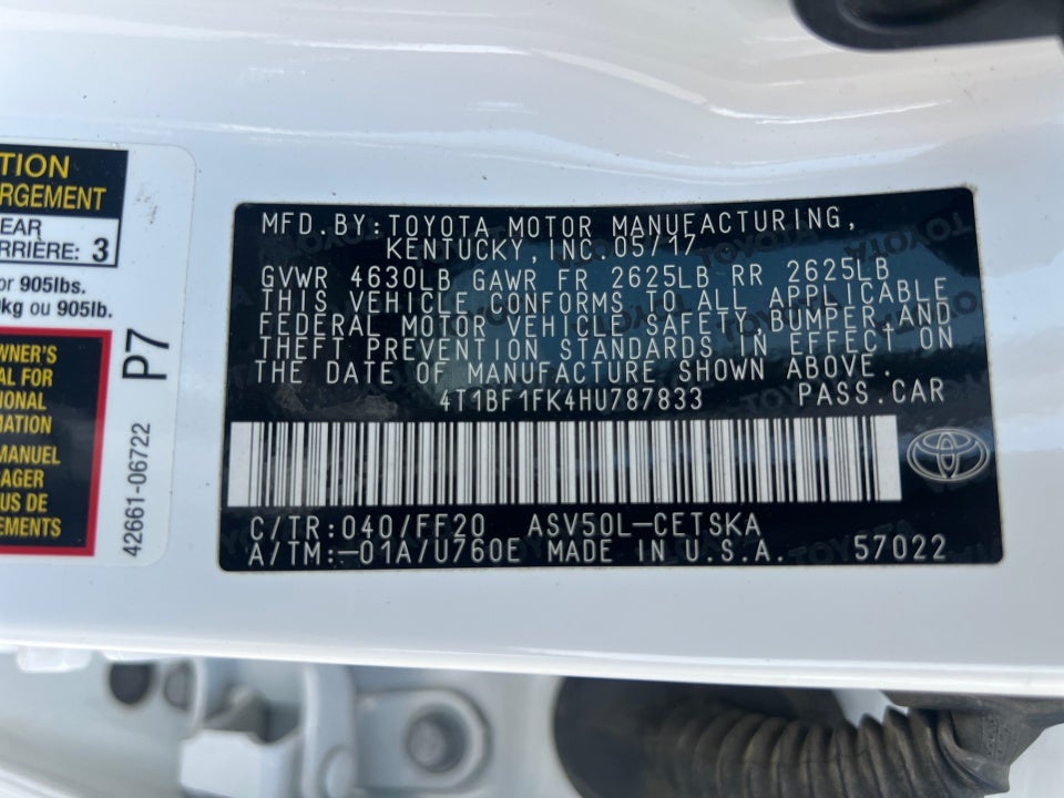 2017 Toyota Camry SE