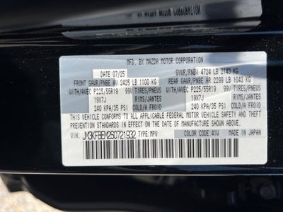 2025 Mazda Mazda CX-5 2.5 S Premium Plus Package