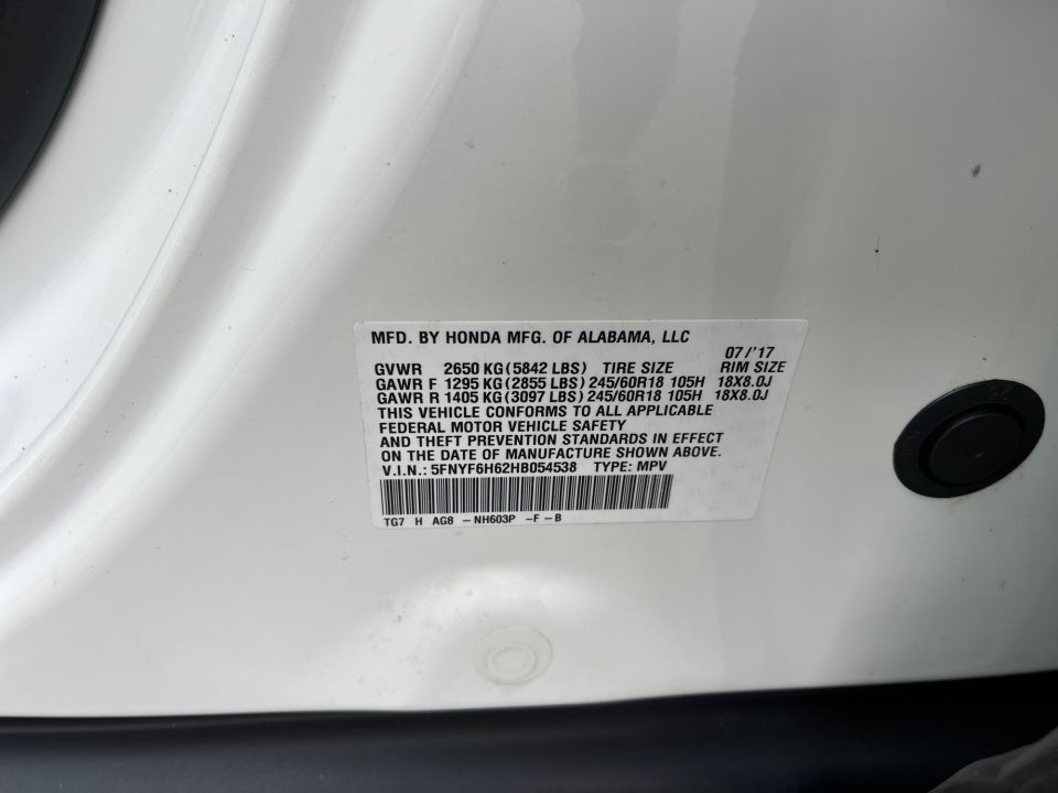 2017 Honda Pilot EX-L