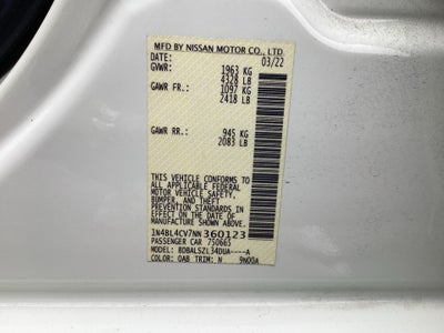 2022 Nissan Altima SR FWD