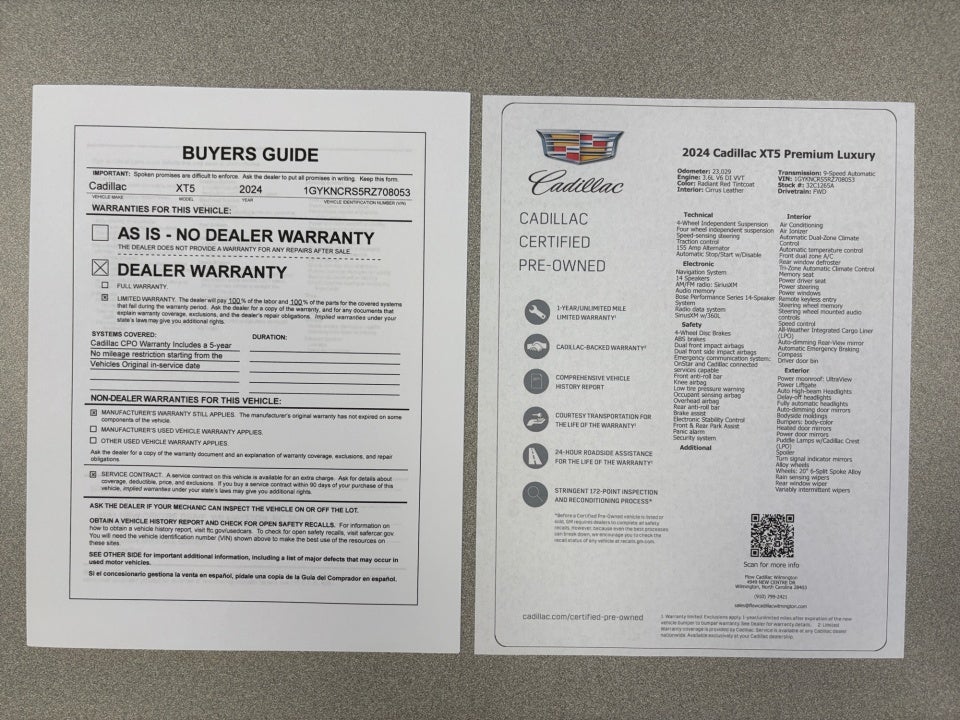 2024 Cadillac XT5 FWD Premium Luxury