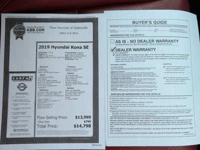 2019 Hyundai Kona SE