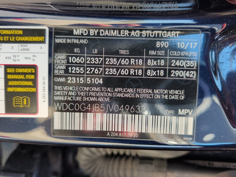 2018 Mercedes-Benz GLC 300 GLC 300