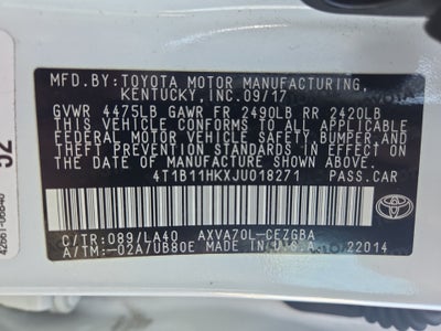 2018 Toyota Camry XLE