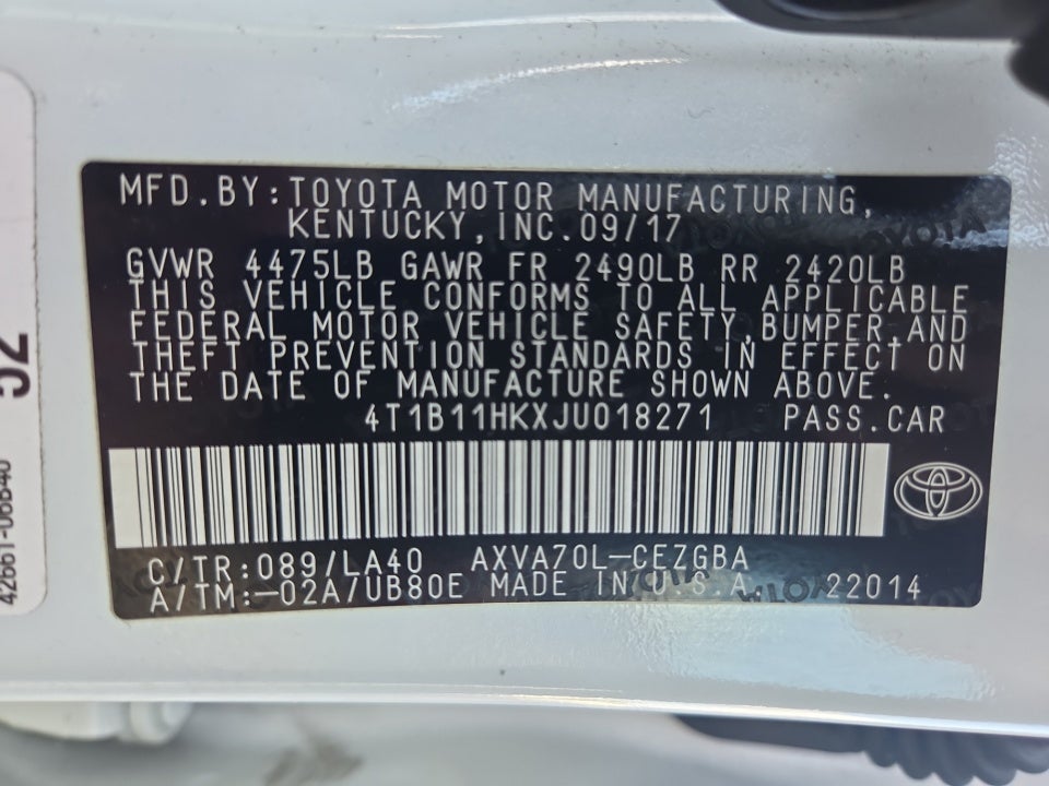 2018 Toyota Camry XLE