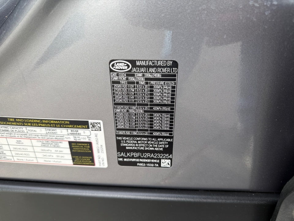 2024 Land Rover Range Rover P400 SE