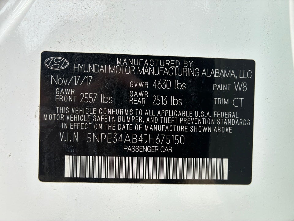 2018 Hyundai Sonata Limited