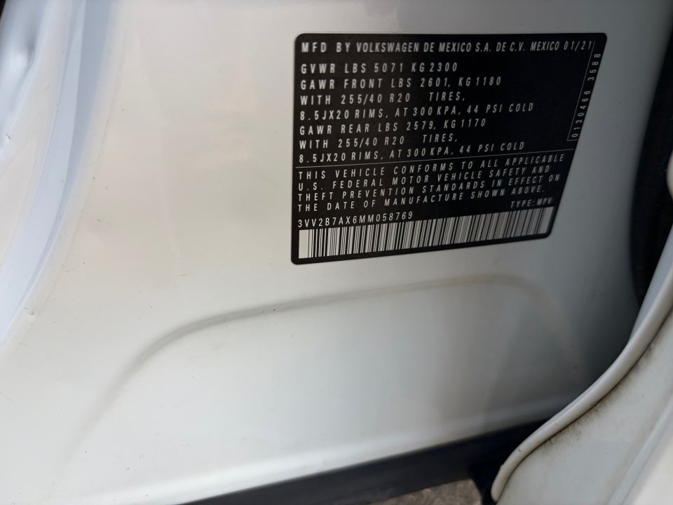 2021 Volkswagen Tiguan 2.0T SE R-Line Black