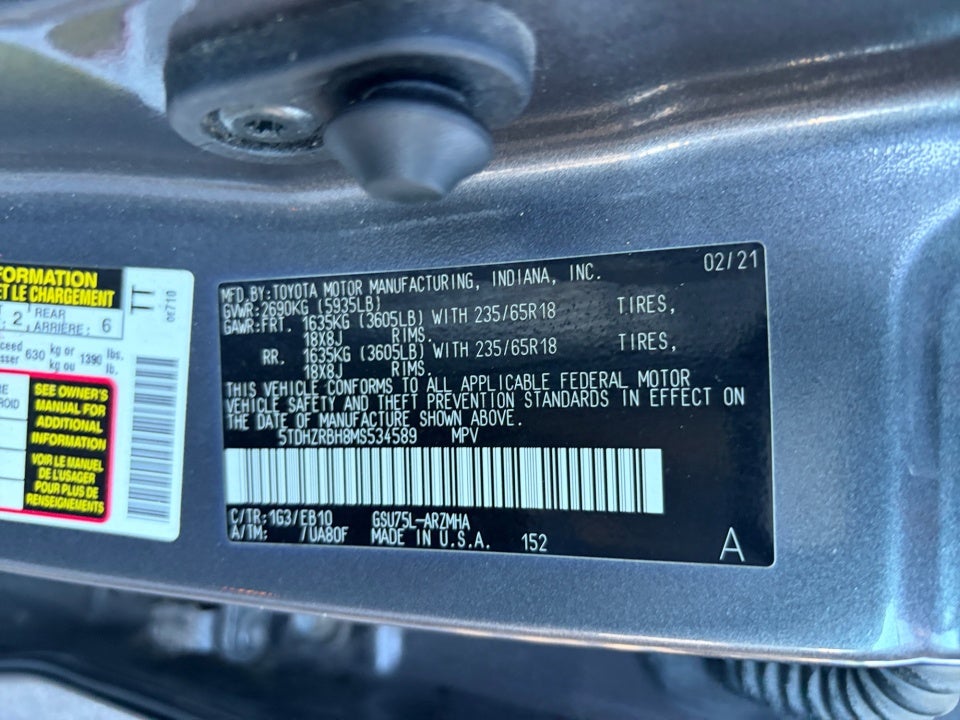 2021 Toyota Highlander XLE