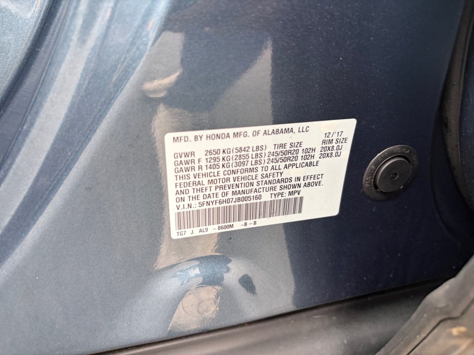 2018 Honda Pilot Elite