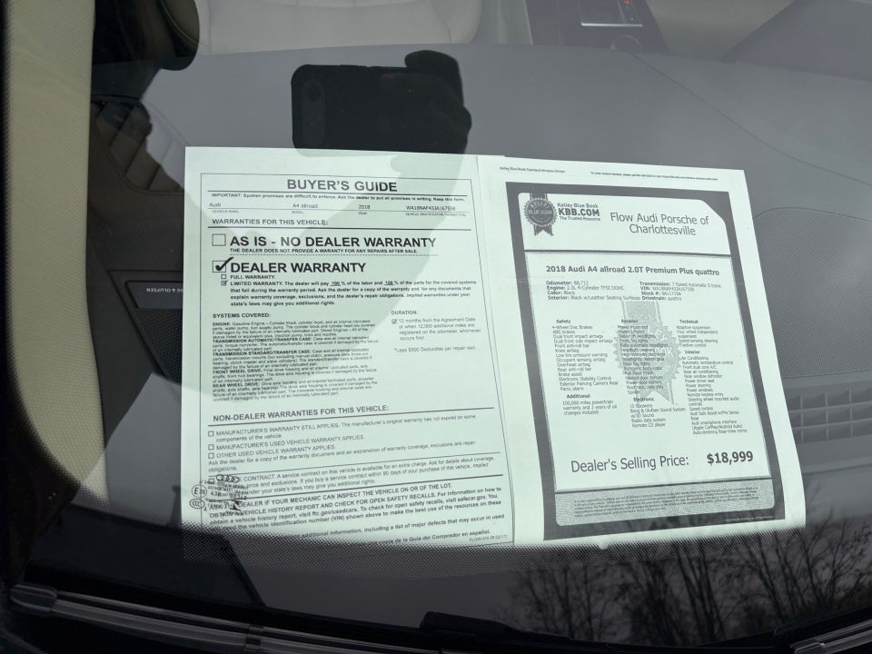 2018 Audi A4 allroad 2.0T Premium