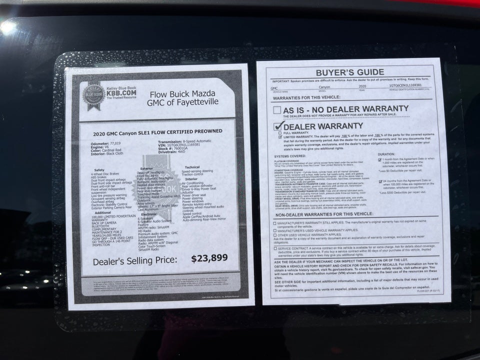 2020 GMC Canyon 4WD Crew Cab Short Box SLE