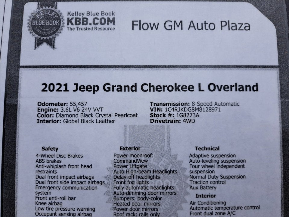 2021 Jeep Grand Cherokee L Overland