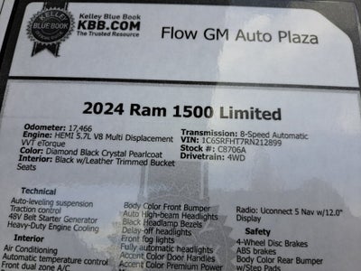 2024 RAM 1500 Limited Crew Cab 4x4 5'7" Box