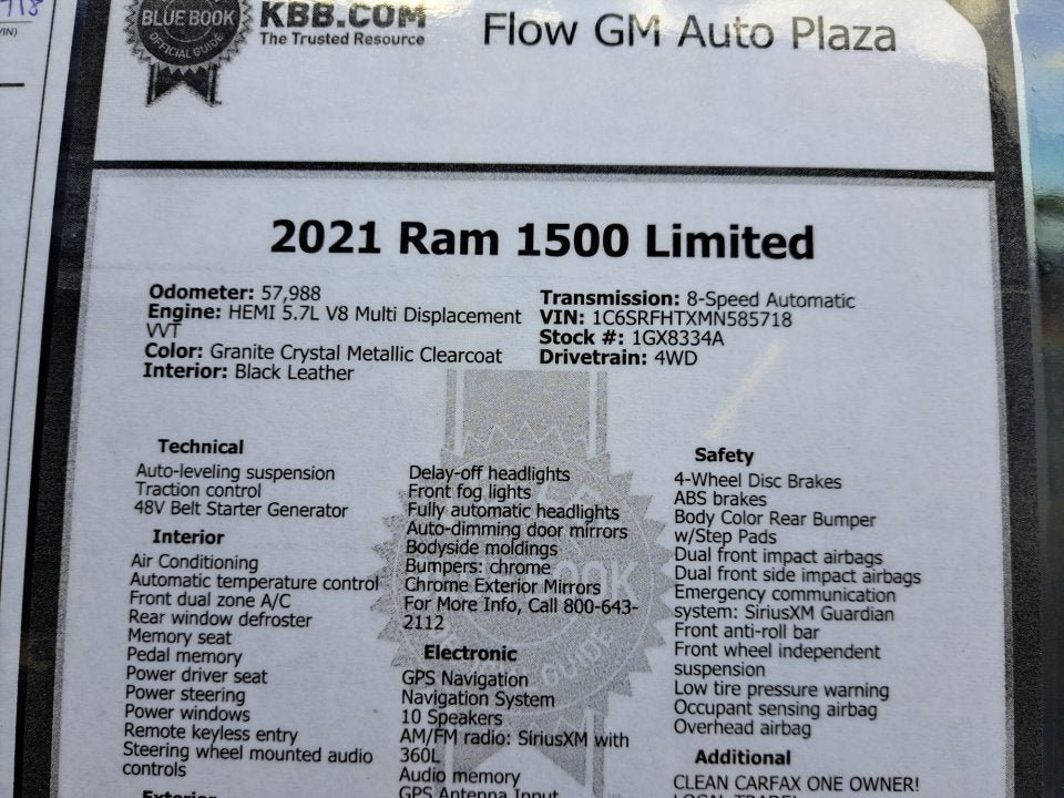 2021 RAM 1500 Limited
