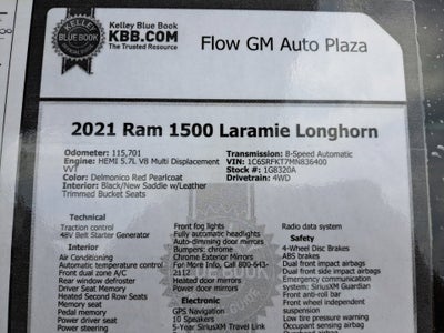 2021 RAM 1500 Longhorn
