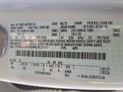 2021 Ford Escape SEL