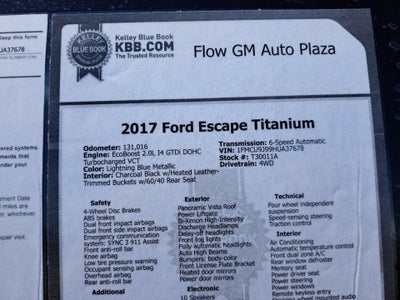 2017 Ford Escape Titanium
