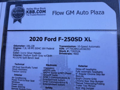 2020 Ford Super Duty F-250 SRW XL