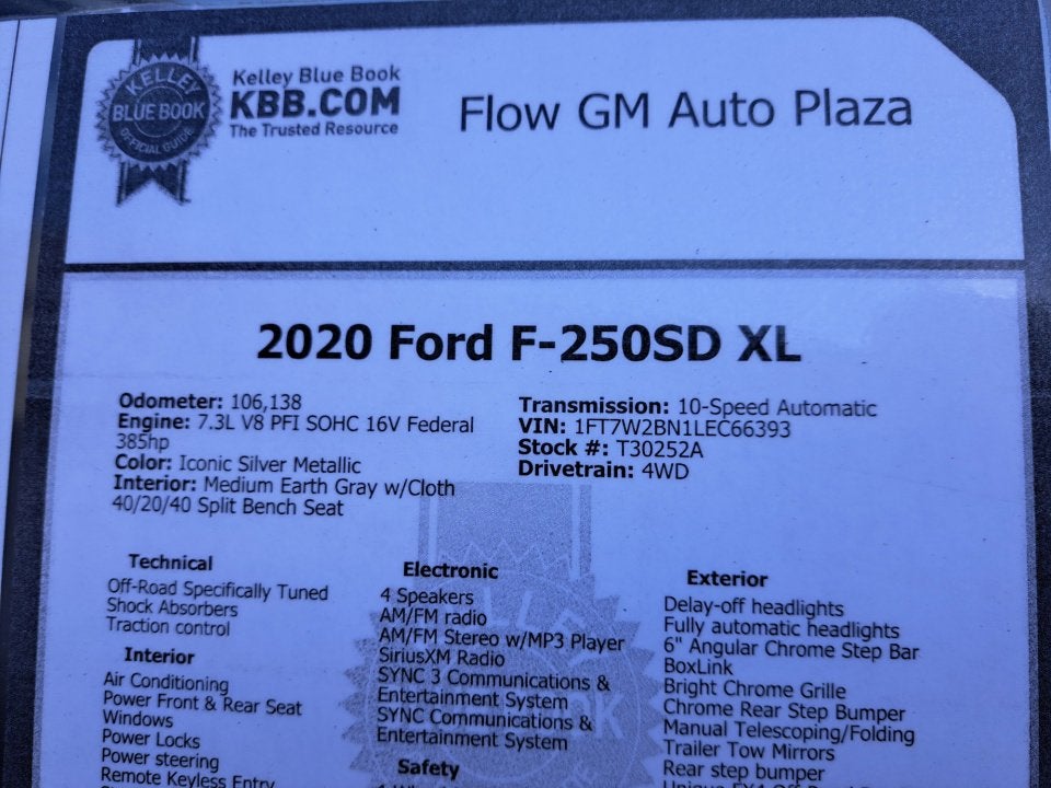 2020 Ford Super Duty F-250 SRW XL