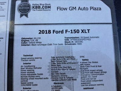 2018 Ford F-150 XL