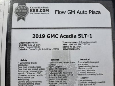 2019 GMC Acadia SLT