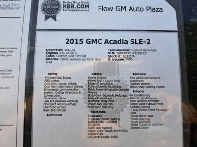 2015 GMC Acadia SLE