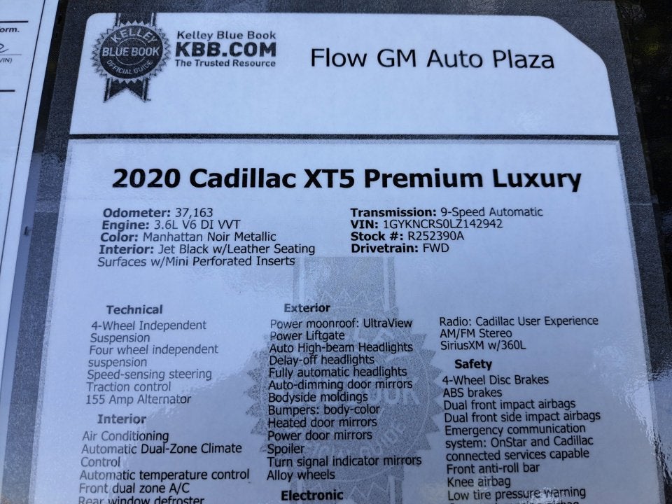 2020 Cadillac XT5 Premium Luxury FWD