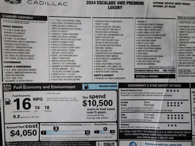 2024 Cadillac Escalade Premium Luxury